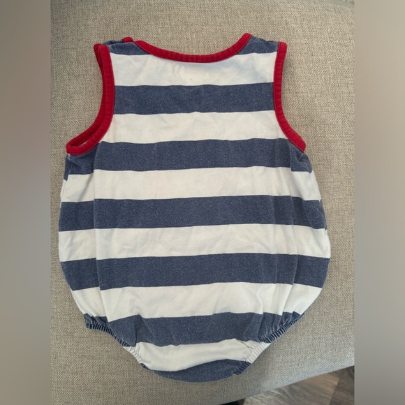 Mudpie blue and white Crab Onesie - 9-12 months - Picture 4 of 5